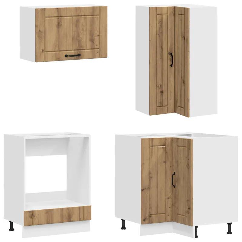 Virtuvės vienetas LUCCA 8 pcs Artisano ąžuolo Apdirbta mediena