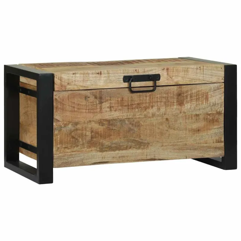 Saugojimo dėžės Ruda 60 x 30 x 30 cm Mango medienos masyvas