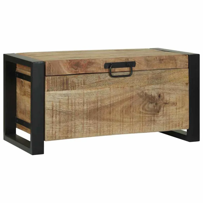 Saugojimo dėžės Ruda 60 x 30 x 30 cm Mango medienos masyvas