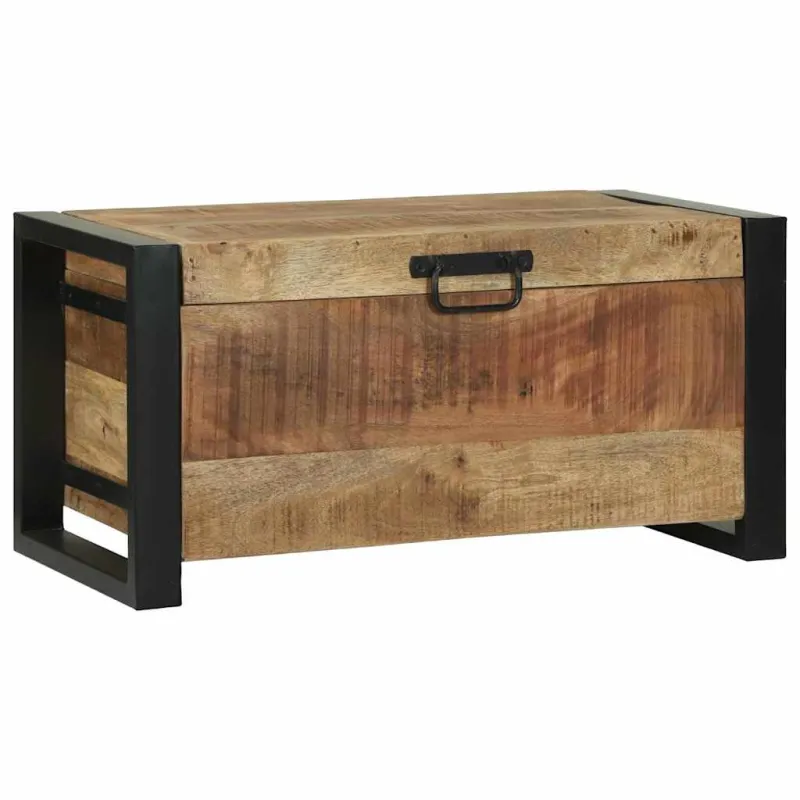 Saugojimo dėžės Ruda 60 x 30 x 30 cm Mango medienos masyvas