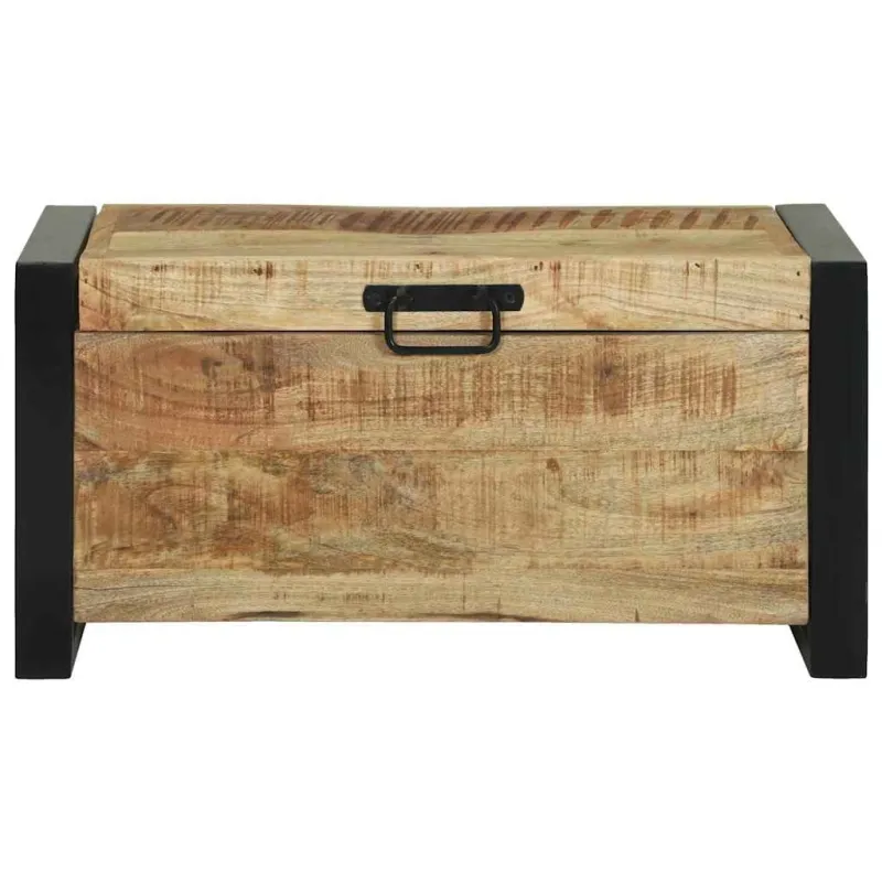 Saugojimo dėžės Ruda 60 x 30 x 30 cm Mango medienos masyvas
