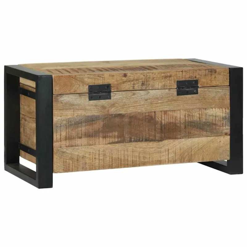 Saugojimo dėžės Ruda 60 x 30 x 30 cm Mango medienos masyvas