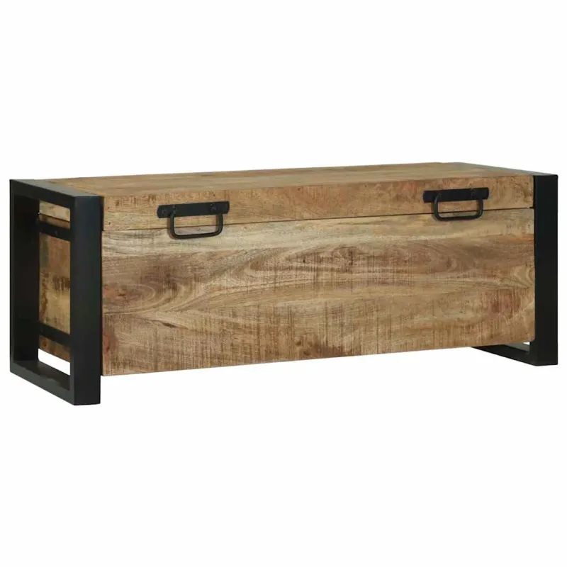 Saugojimo dėžės Ruda 80 x 30 x 30 cm Mango medienos masyvas