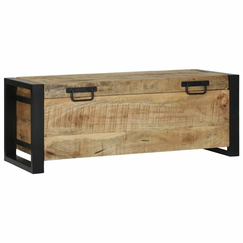 Saugojimo dėžės Ruda 80 x 30 x 30 cm Mango medienos masyvas