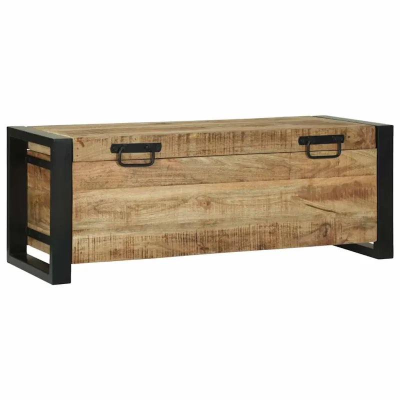 Saugojimo dėžės Ruda 80 x 30 x 30 cm Mango medienos masyvas