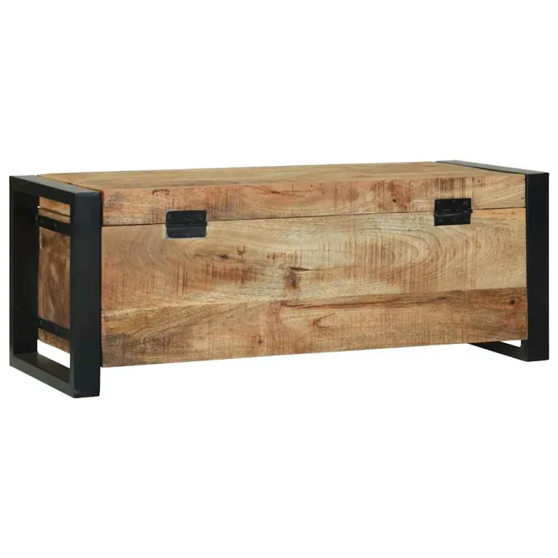 Saugojimo dėžės Ruda 80 x 30 x 30 cm Mango medienos masyvas