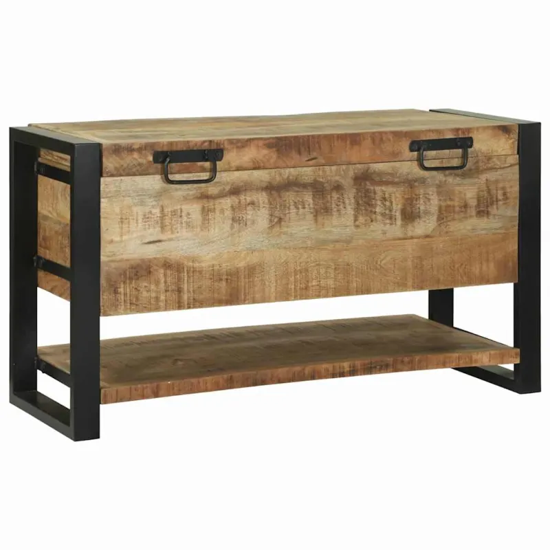 Saugojimo dėžė Ruda 80 x 35 x 45 cm Mango medienos masyvas