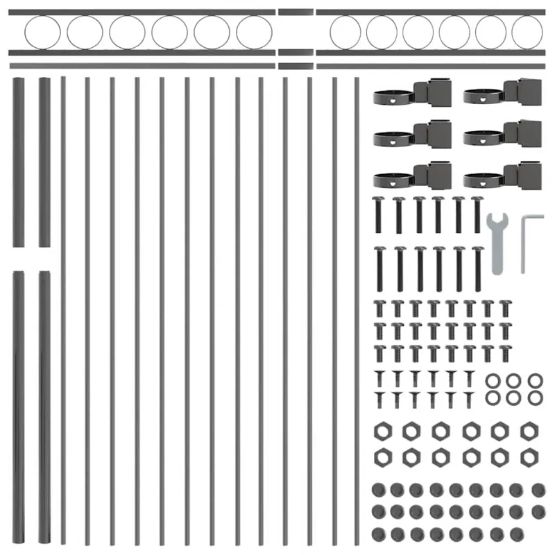 Tvorelių elementas ASSEN Pilka 170 x 200 cm Plienas