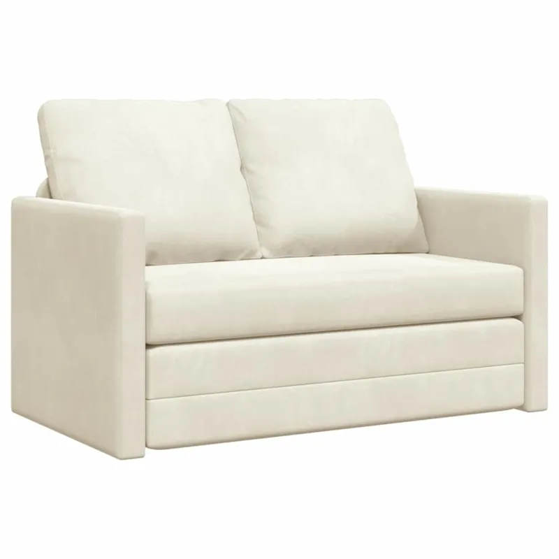 Sofa lova Kreminė 204 x 122 x 60 cm Aksomas
