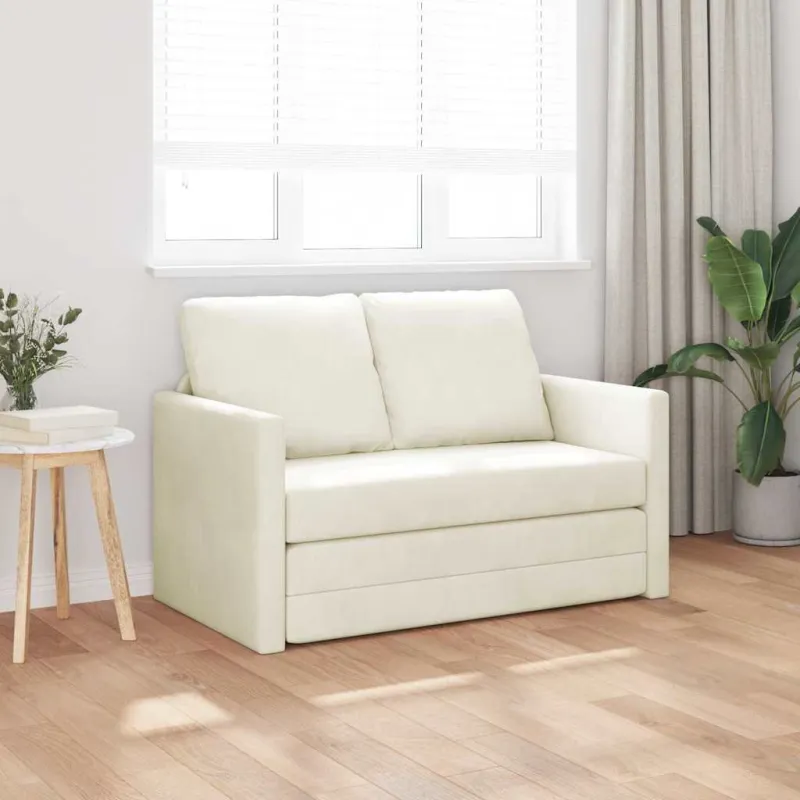 Sofa lova Kreminė 204 x 122 x 60 cm Aksomas