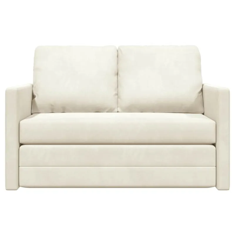 Sofa lova Kreminė 204 x 122 x 60 cm Aksomas