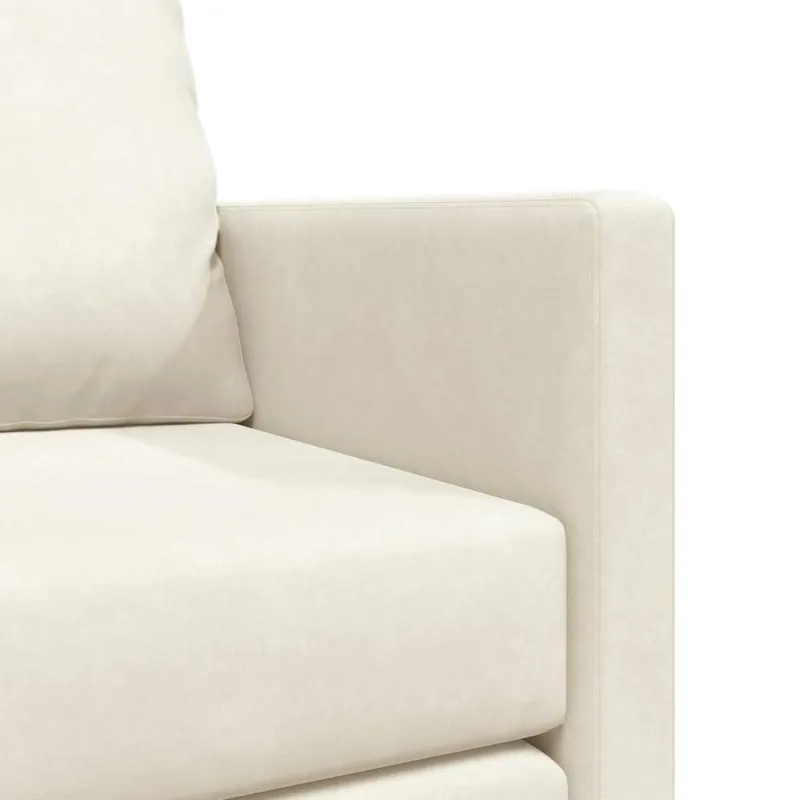 Sofa lova Kreminė 204 x 122 x 60 cm Aksomas