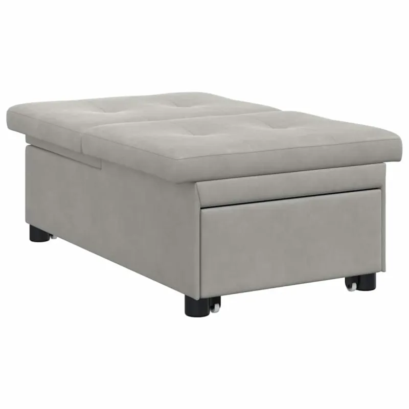 Ištraukiama sofa-lova Šviesiai pilka 194 x 67 x 82 cm