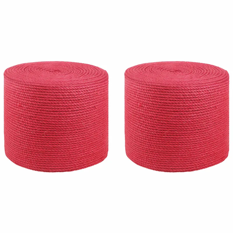 Džiuto virvė 2 pcs Raudona 100% Tossa jutas