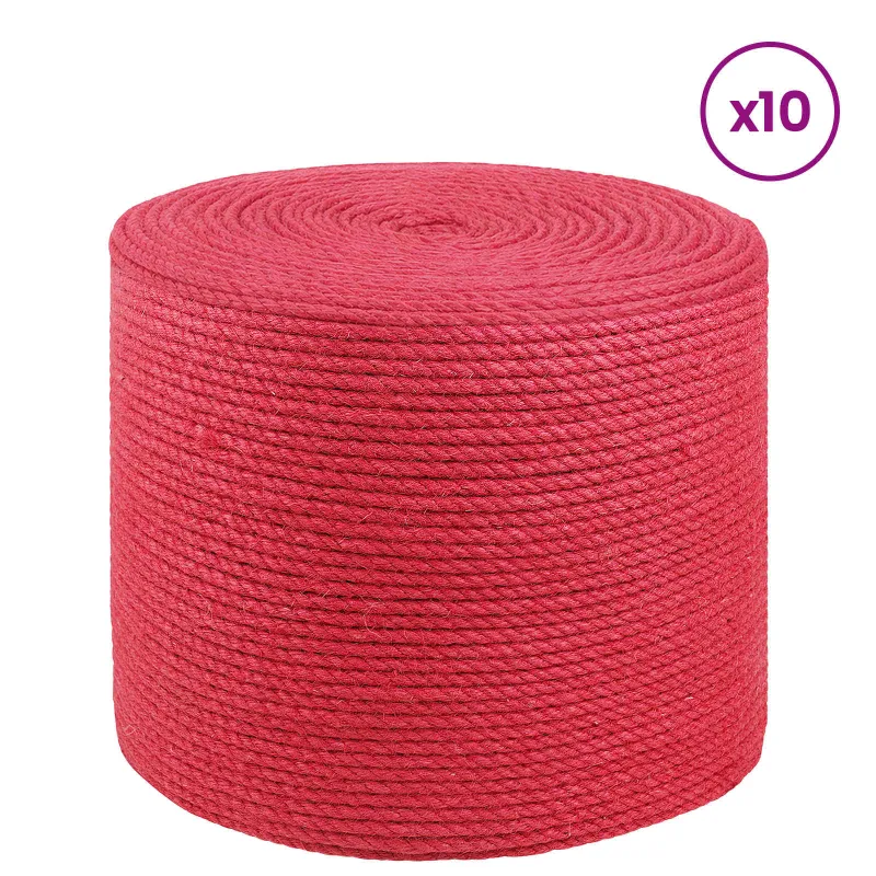 Džiuto virvė 10 pcs Raudona 100% Tossa jutas
