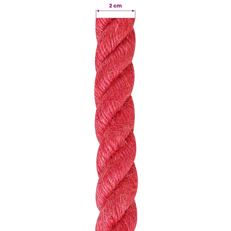 Džiuto virvė Raudona 100% Tossa jutas