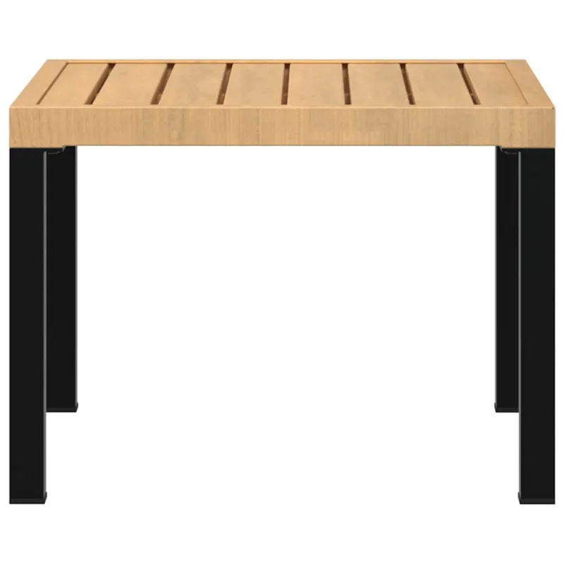 Sodo kohvstend, must, 55x55x39,5 cm, terasest