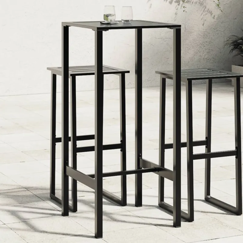 Baro pöytä, musta, 50x50x110 cm, teräs
