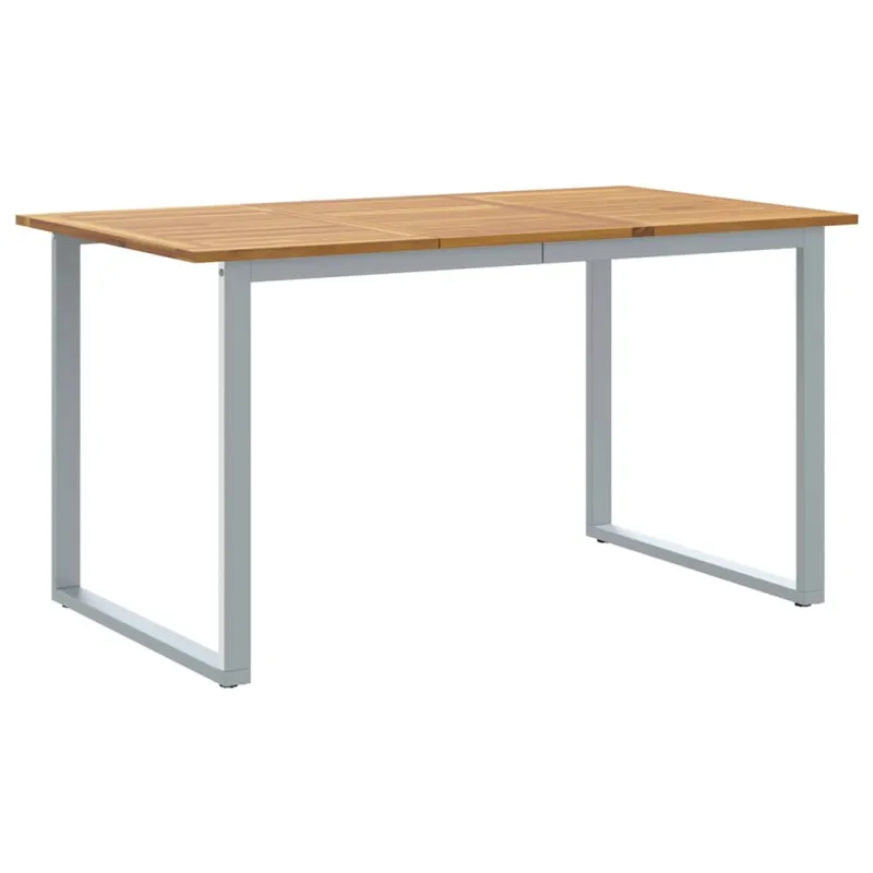 Sodo pöytä Pilka 140 x 80 x 75 cm Kestävä akatsiak wood