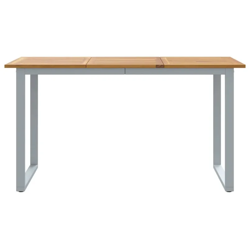 Sodo pöytä Pilka 140 x 80 x 75 cm Kestävä akatsiak wood