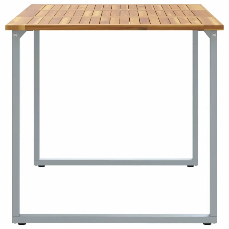 Sodo pöytä Pilka 140 x 80 x 75 cm Kestävä akatsiak wood