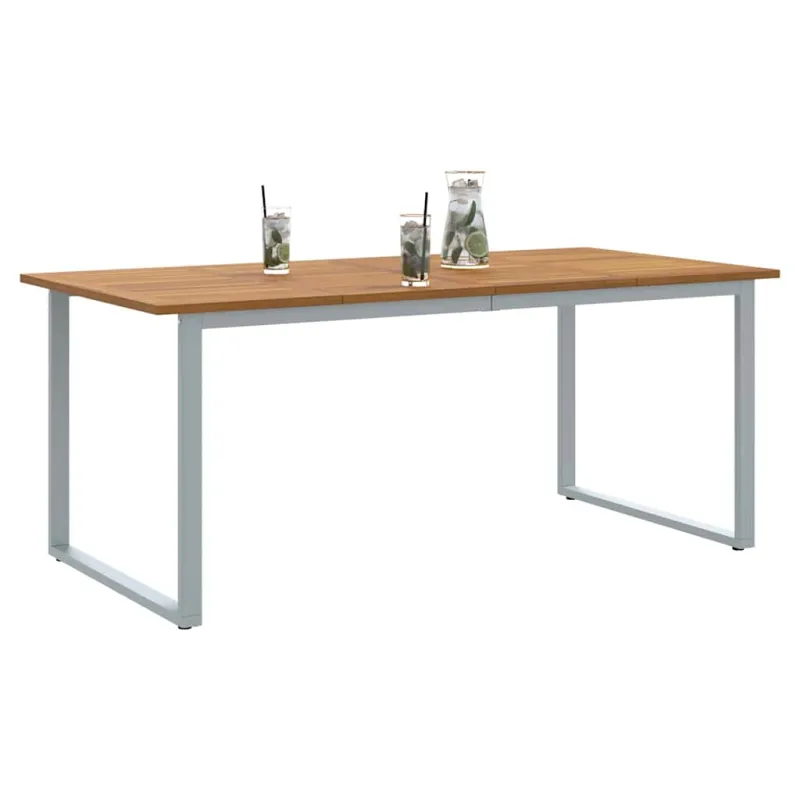Sodo pöytä Pilka 180 x 90 x 75 cm Kestävä akatsiak wood