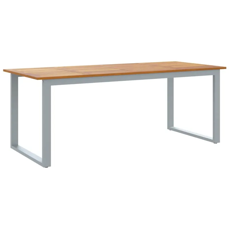 Sodo pöytä Pilka 200 x 90 x 75 cm Kestävä akatsiapuu