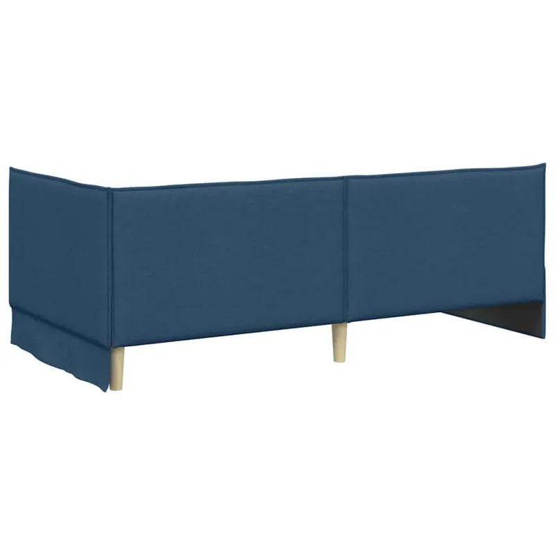 Kampinė lovos konstrukcija Mėlyna 80 x 200 cm audinys