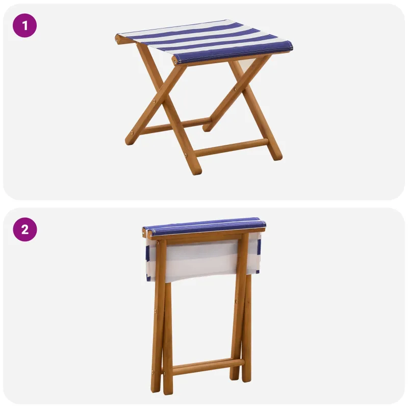 Gulintojas 2 pcs Kietas eukalipto medis Mėlyna ir balta
