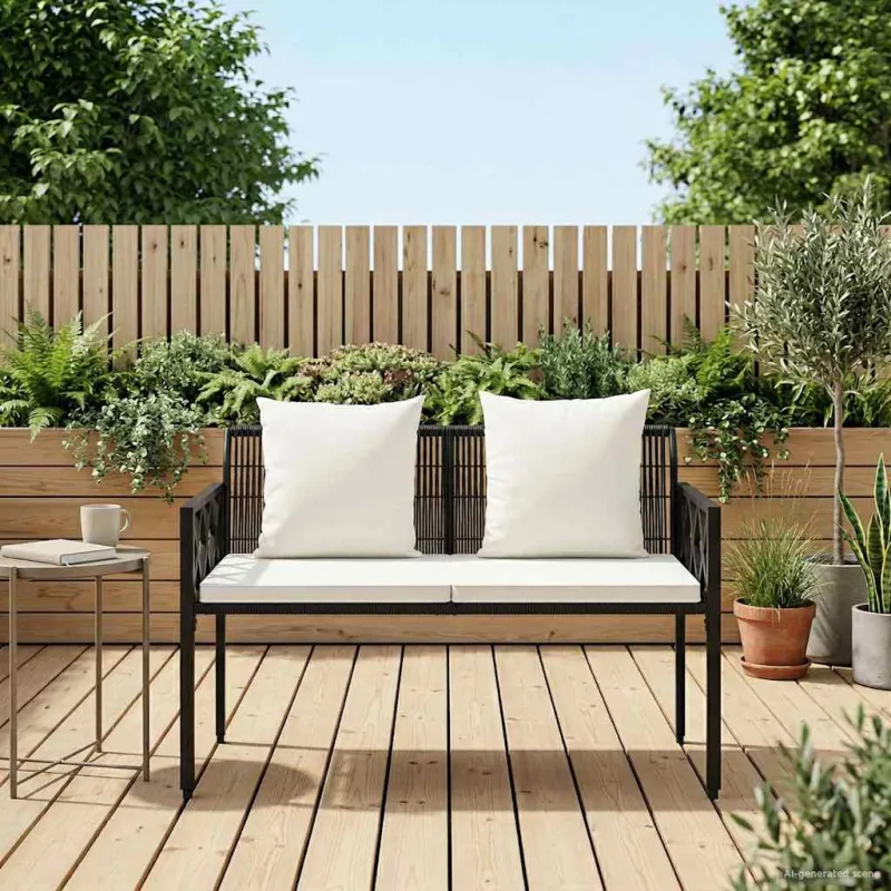 Lauko suoleliai 2 -Seater 116 x 56 x 75 cm poliratanas