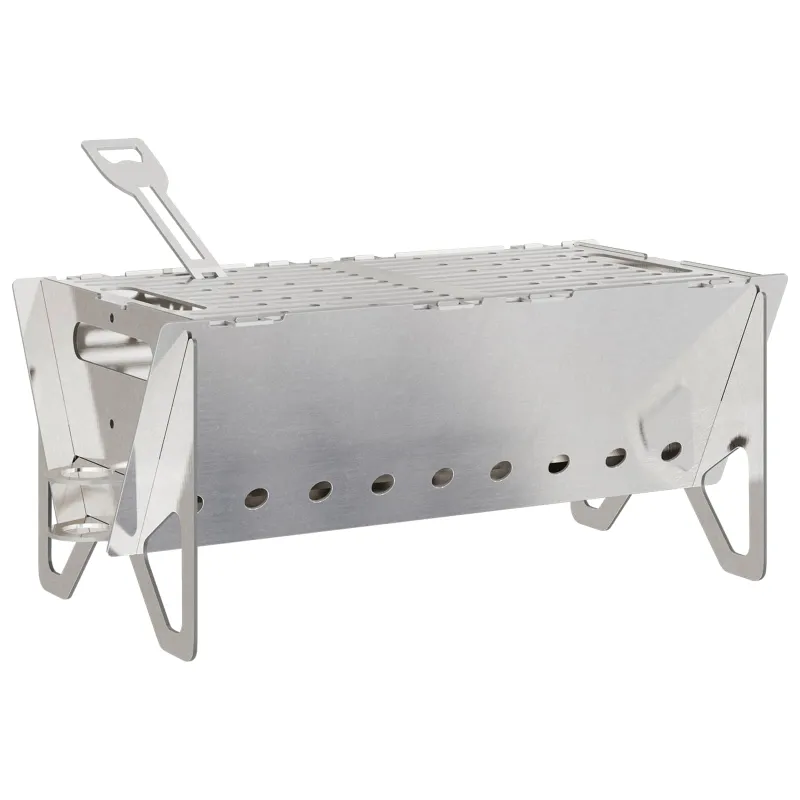 Stovyklavimo laužavietė 42 x 22 x 18 cm Nerūdijantis plienas