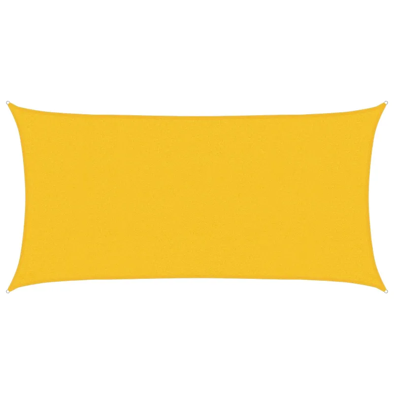 Saulės šešėlio audinys Geltona 2 x 6 m HDPE