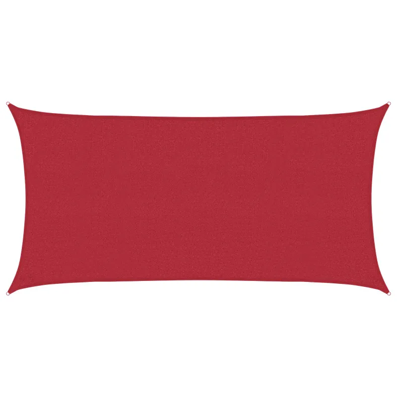 Saulės šešėlio audinys Raudona 2,5 x 6 m HDPE