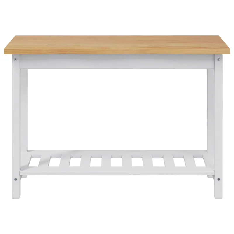 Konsolinis stalas su lentyna EKAI Balta 112 x 35 x 76 cm
