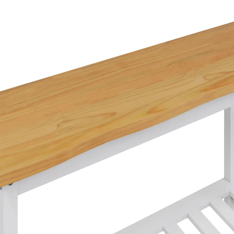 Konsolinis stalas su lentyna EKAI Balta 112 x 35 x 76 cm