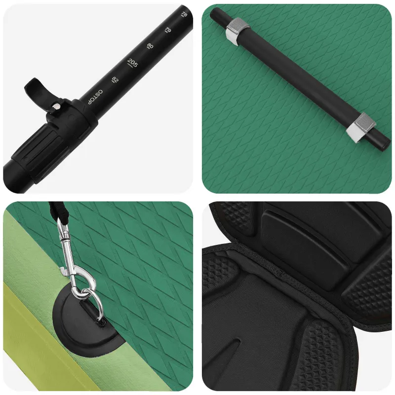 SUP lenta su sėdyne 2-in-1 POSEIDON 305 x 76 x 15 cm Žalia