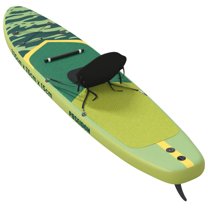 SUP lenta su sėdyne 2-in-1 POSEIDON 335 x 76 x 15 cm Žalia