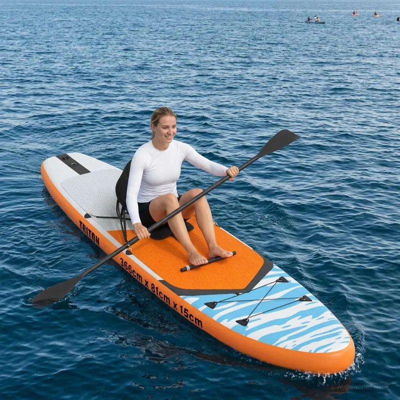 SUP lenta su sėdyne 2-in-1 TRITON 366 x 81 x 15 cm Mėlyna