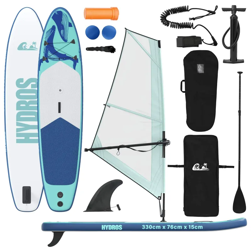 Pripučiamas SUP lenta su burės HYDROS 330 x 76 x 15 cm Turkio