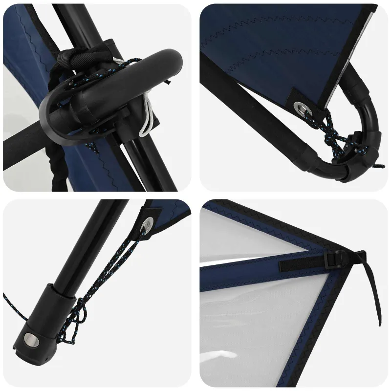 Pripučiamas SUP lenta su burės APEX 330 x 76 x 15 cm Mėlyna
