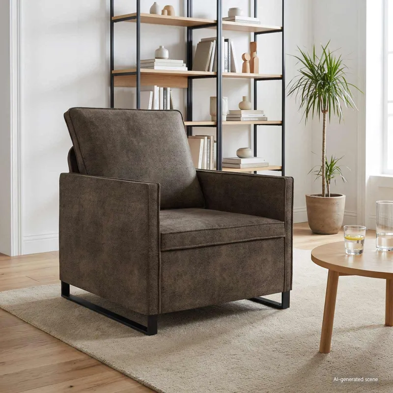 Viena sofa Tamsiai pilka 70 x 81 x 82 cm Dirbtinė zomša