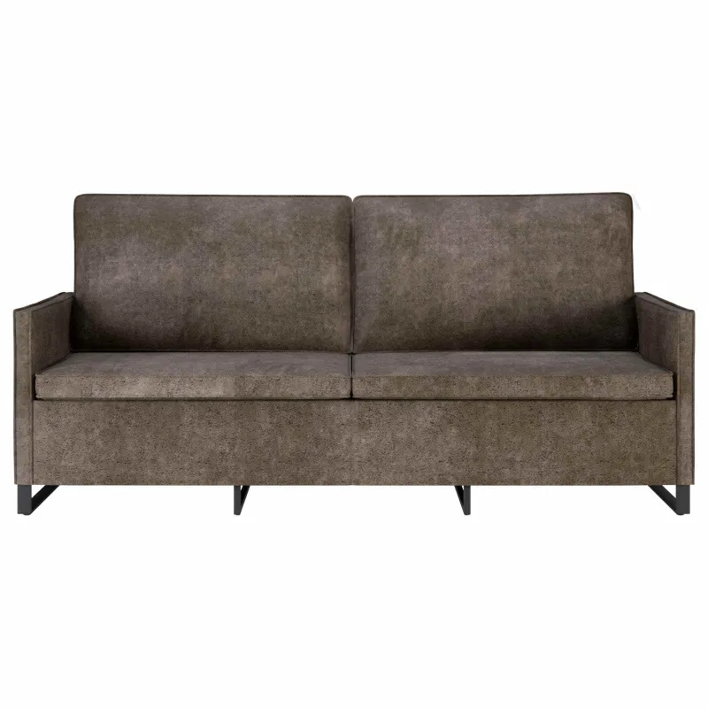 3 vietų sofa Tamsiai pilka 190 x 81 x 82 cm Dirbtinė zomša