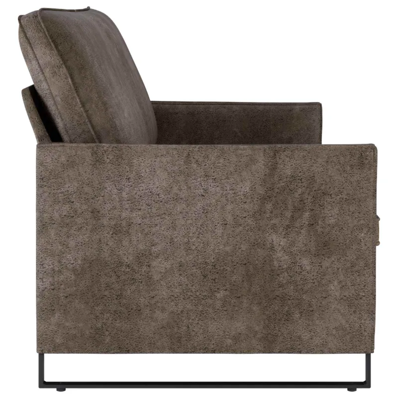 3 vietų sofa Tamsiai pilka 190 x 81 x 82 cm Dirbtinė zomša