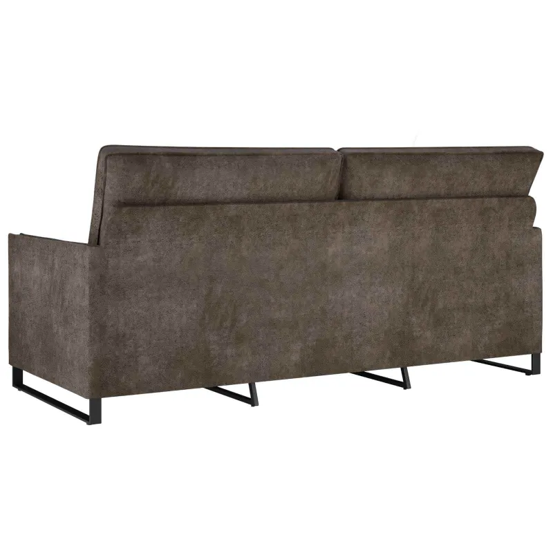 3 vietų sofa Tamsiai pilka 190 x 81 x 82 cm Dirbtinė zomša
