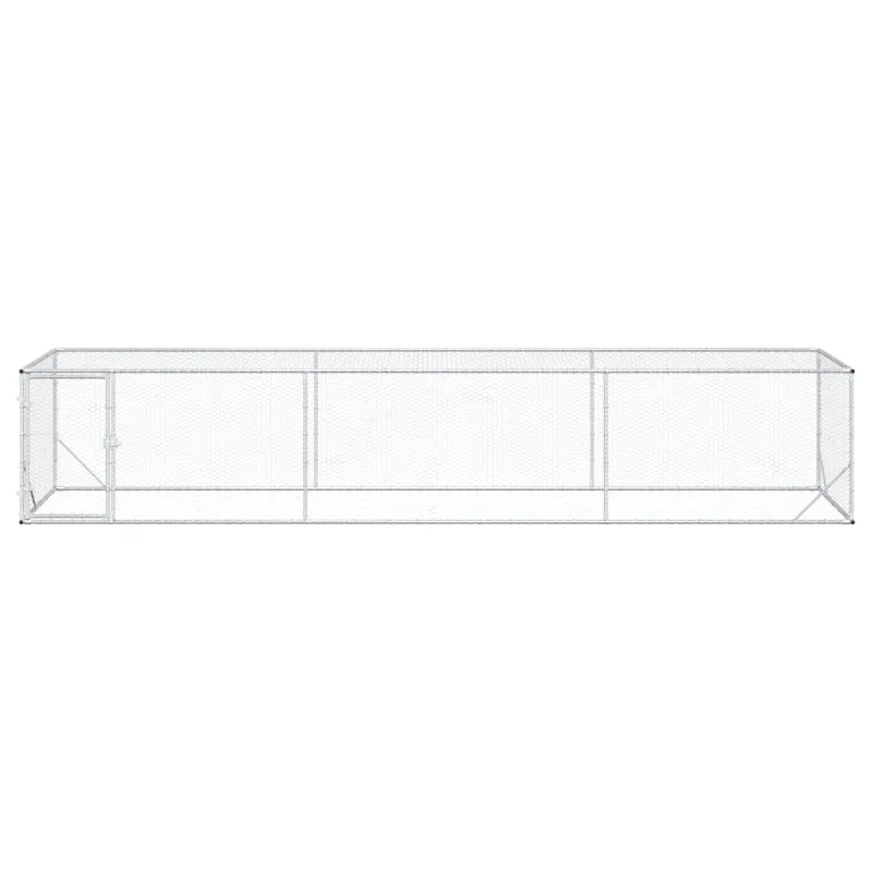 Vištų kiemas Sidabrinė 500 x 100 x 100 cm Galvanizuotas plienas