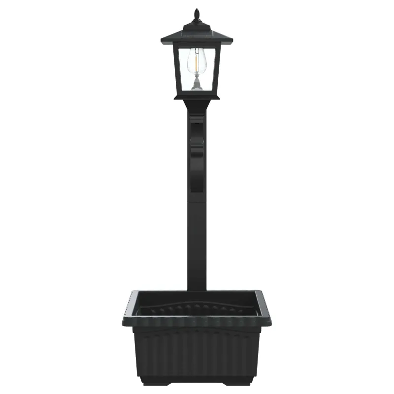 Stulpelis su Gėlynu Juoda 29 x 28 x 74 cm ABS ir PP