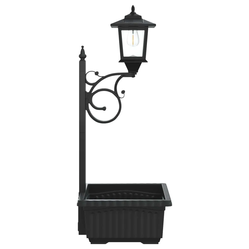 Stulpelis su Gėlynu Juoda 29 x 28 x 74 cm ABS ir PP