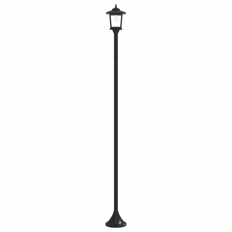 Lamp Post Set with LED Bulb 2 vnt. Juoda 16 x 16 x 156 cm