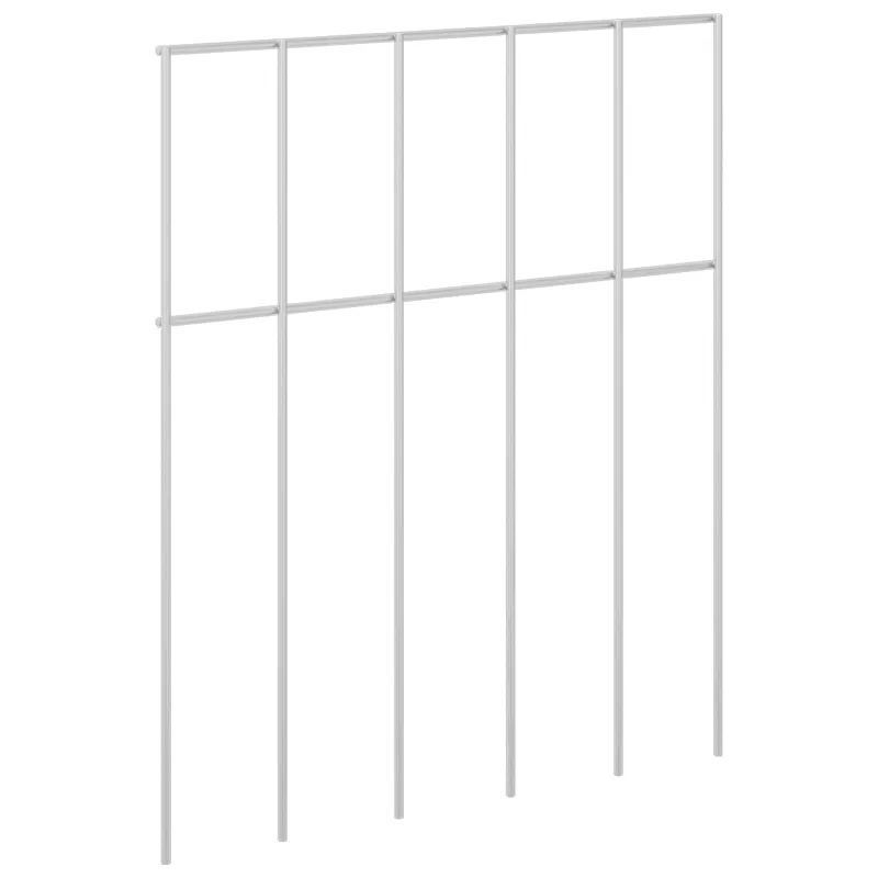 Sodo tvoros plokštė 12 pcs Galvanizuotas plienas Sidabrinė