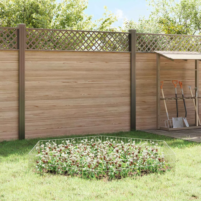 Sodo tvoros plokštė 48 pcs Galvanizuotas plienas Sidabrinė